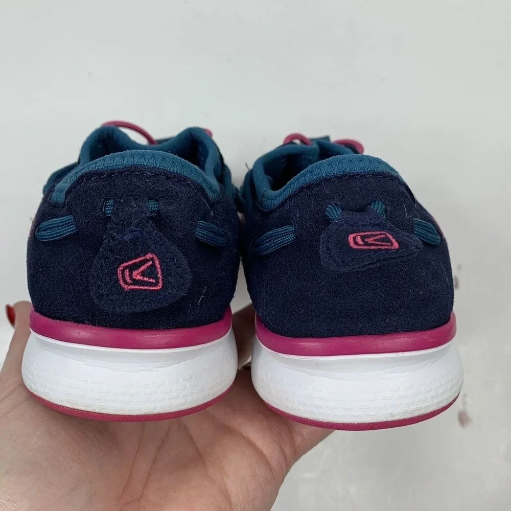 Keen Uneek O2 Sz 4 Slip On Sandals Dress Blues Berry Big Kid's Children's Unisex